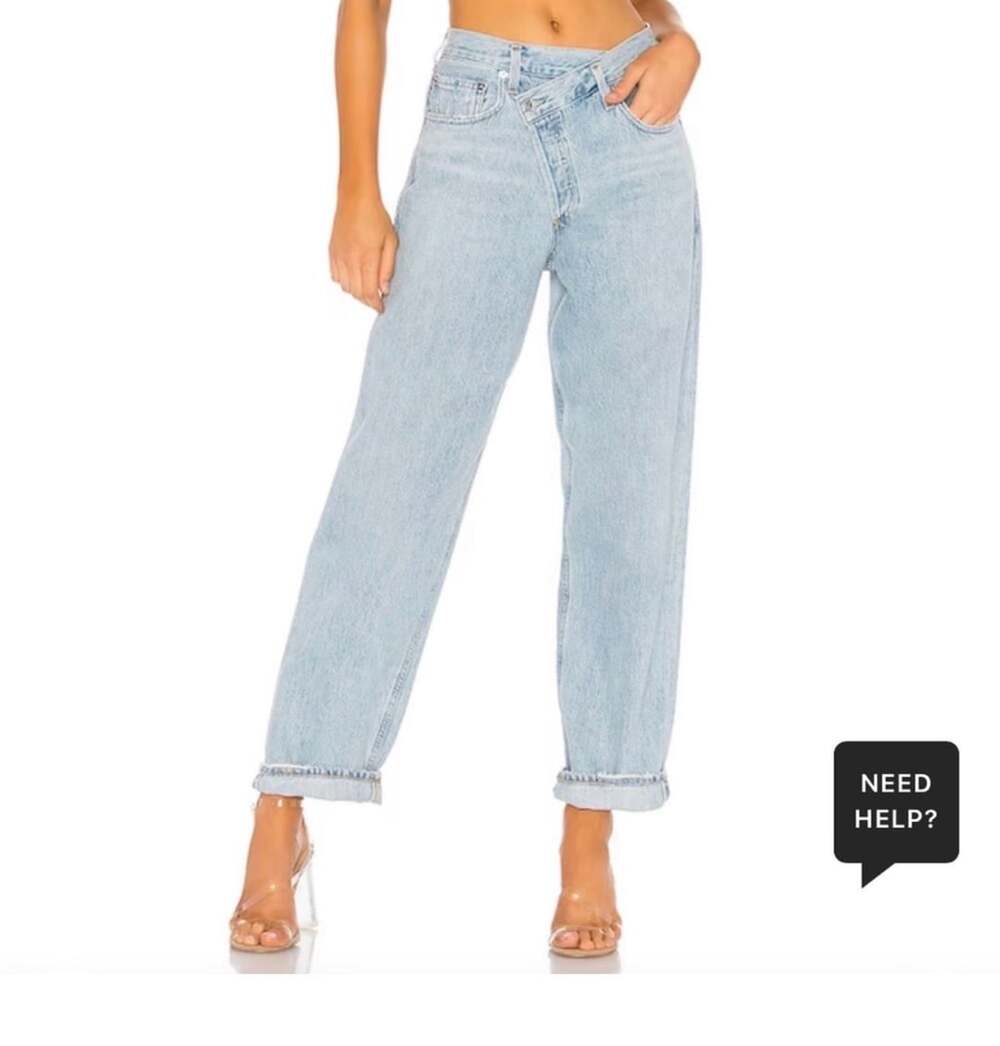 Agolde Criss Cross Jeans Light Blue 26
